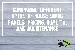 Comparing House Siding Panels